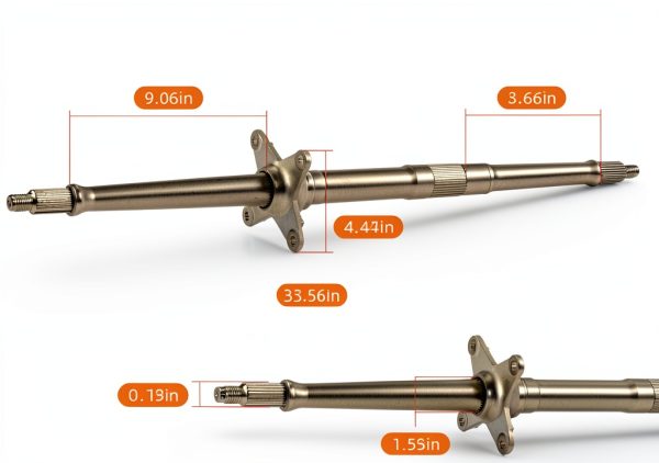Honda TRX400EX Rear Axle Shaft Chrome-4