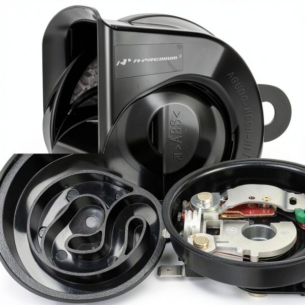 12V Electric Horn A-Premium Black Metal ABS Design-8