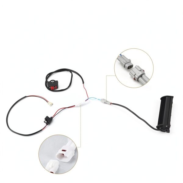 Motorcycle LED Light Bar Cylemoto Black Bar Kit-5