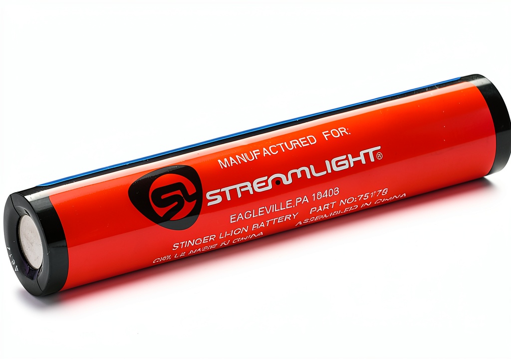 Streamlight Stinger flashlight in use on a vehicle under a hood