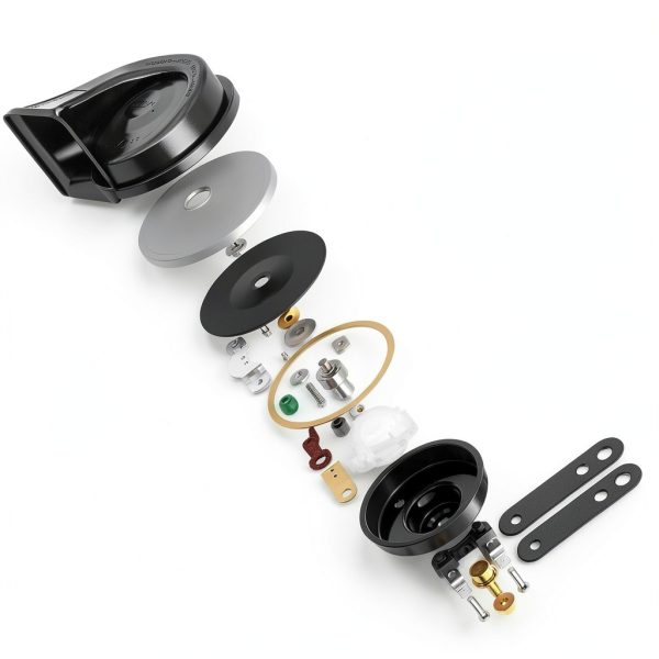 12V Electric Horn A-Premium Black Metal ABS Design-3