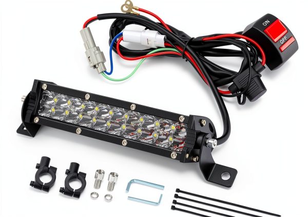 Motorcycle LED Light Bar Cylemoto Black Bar Kit-0