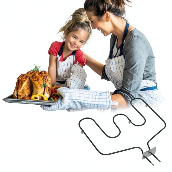 WB44T10018 Oven Bake Element for GE Range Oven Stove, 3410W 240V, Replacement Part WB44T10025 Lower Bake Heating Unit Element for General Electric Hotpoin RC Kenmore AP2031003 PS249293-4