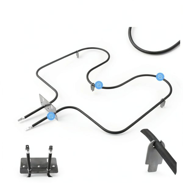 Oven Bake Element Fits for Amana Whirlpool ARR630 ART6110 77001094 WP77001094 CH5910 Oven Heating Element Replacement-3